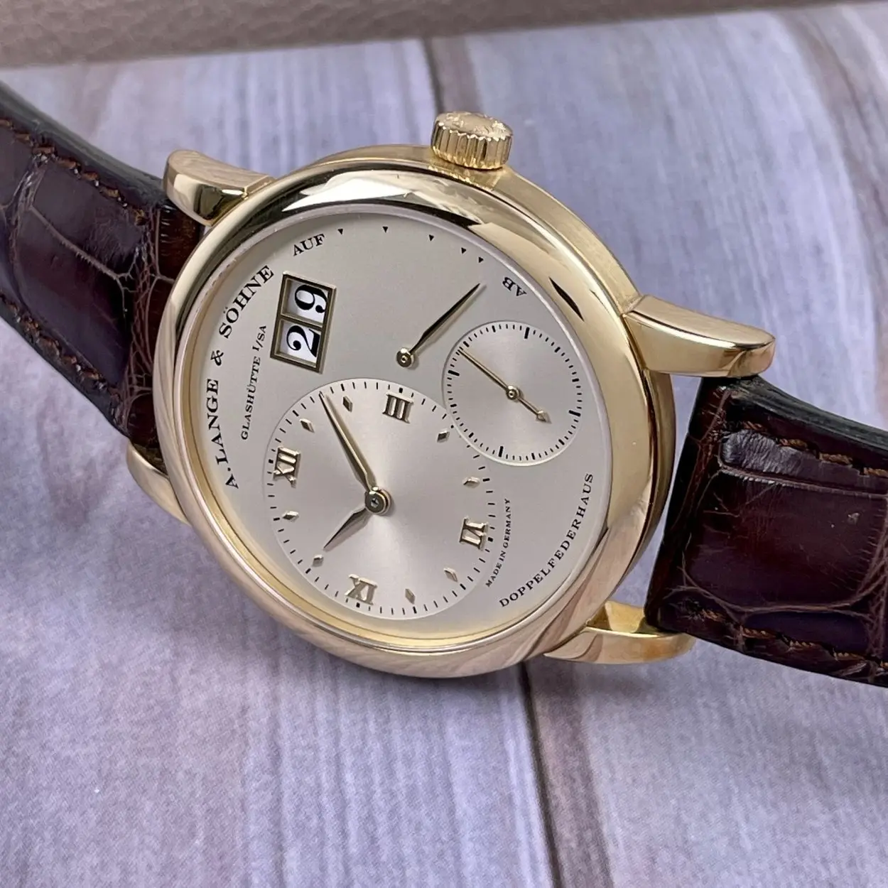 A. Lange & Söhne Lange 1 101.001 38.5mm Yellow gold Silver 2