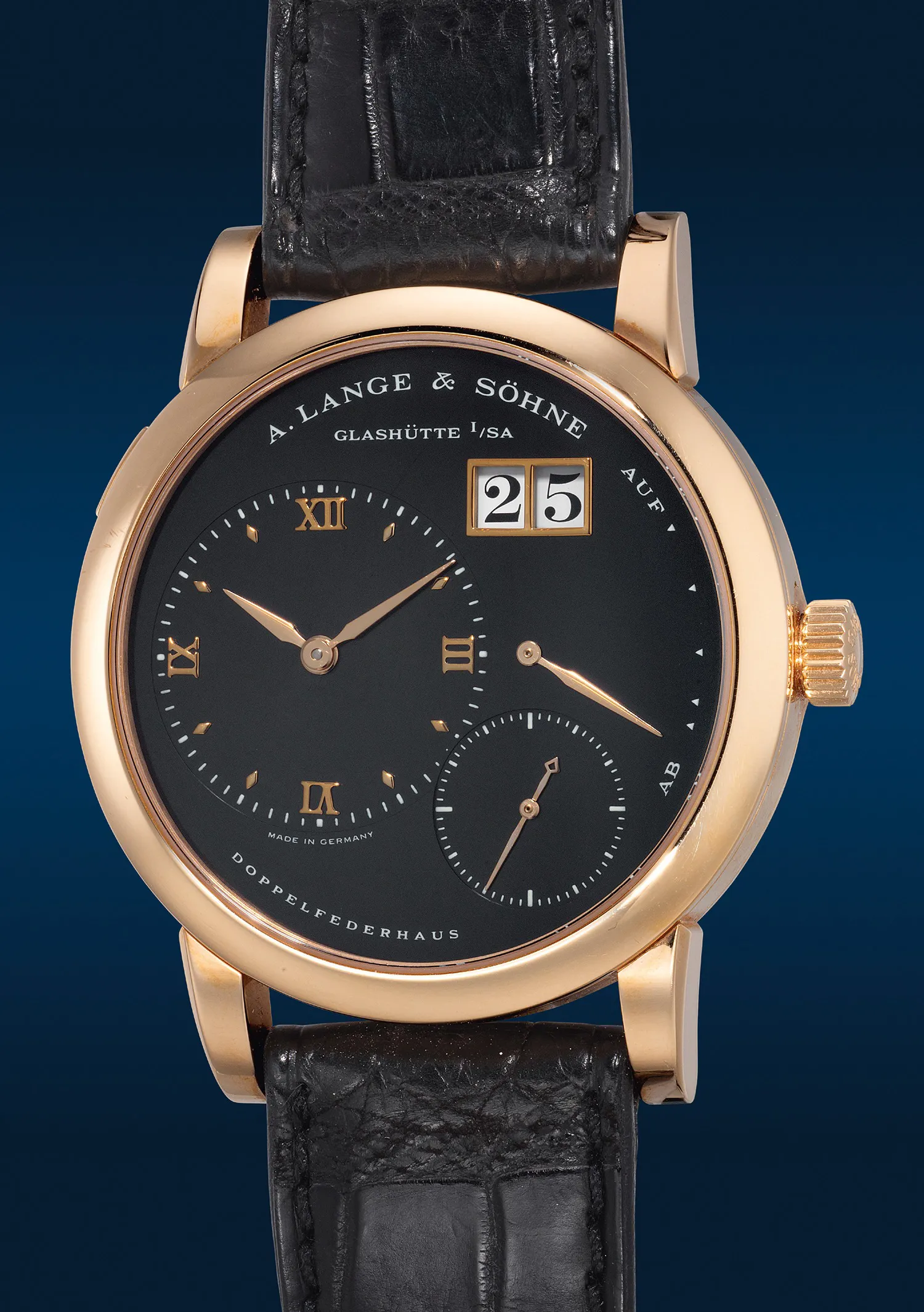 A. Lange & Söhne Lange 1 101.031 38.5mm Rose gold Black