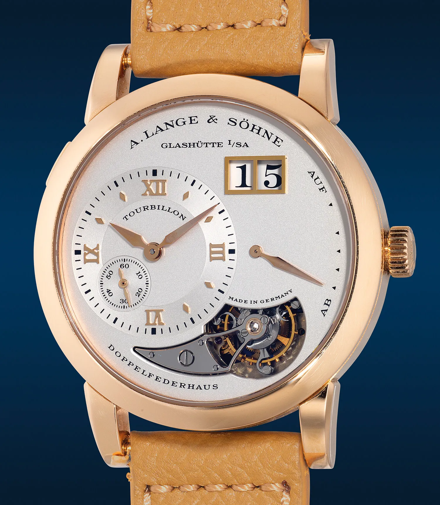 A. Lange & Söhne Lange 1 704.032 38.5mm Rose gold Silver