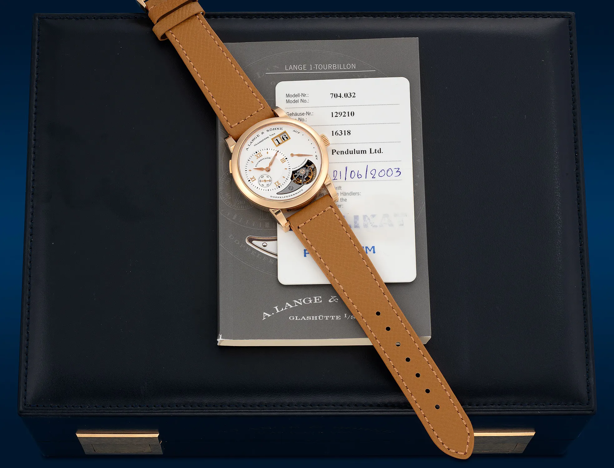 A. Lange & Söhne Lange 1 704.032 38.5mm Rose gold Silver 1