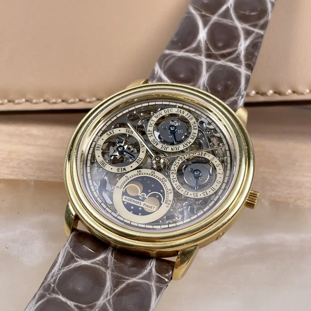 Audemars Piguet Quantieme Perpetuel 25668BA 36mm Gold Skeletonized 3