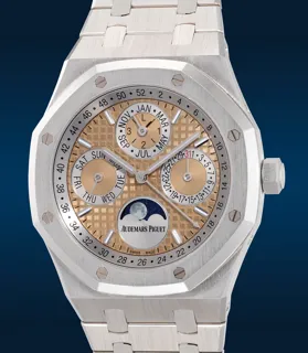 Audemars Piguet Royal Oak Perpetual Calendar 26611PT.OO.1220PT.01 41mm Platinum Salmon