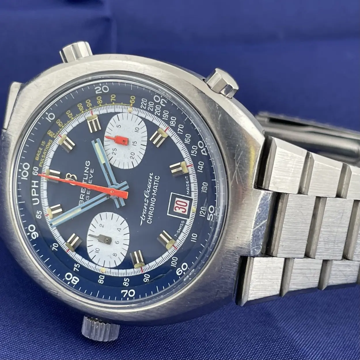 Breitling Chrono-Matic 2119 42mm Stainless steel Blue 2