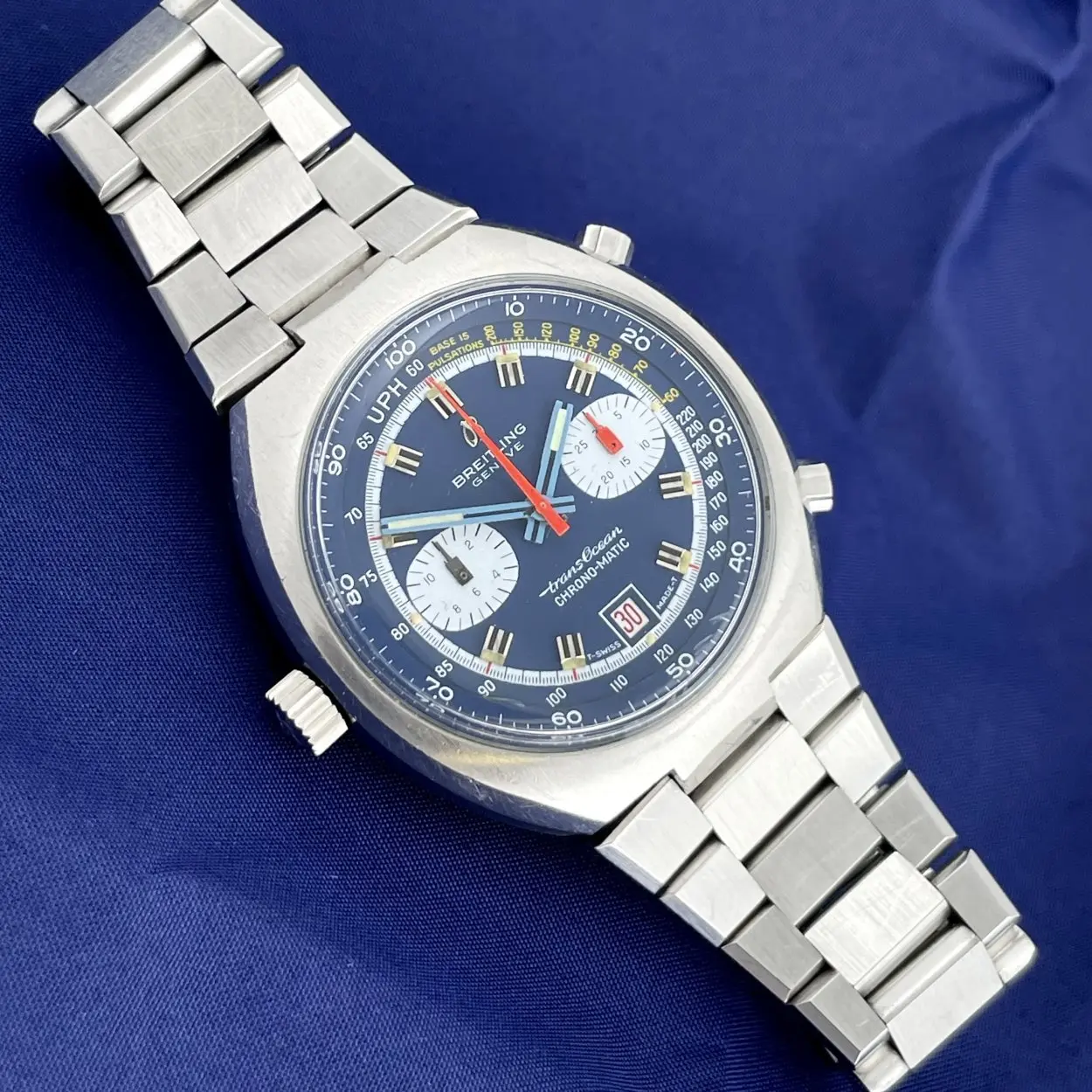 Breitling Chrono-Matic 2119 42mm Stainless steel Blue 3