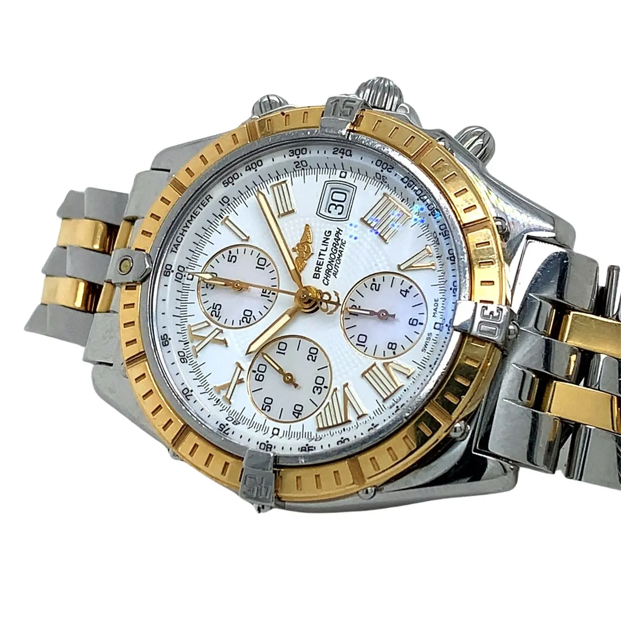 Breitling Crosswind D13055 42mm Rose gold and stainless steel White 9