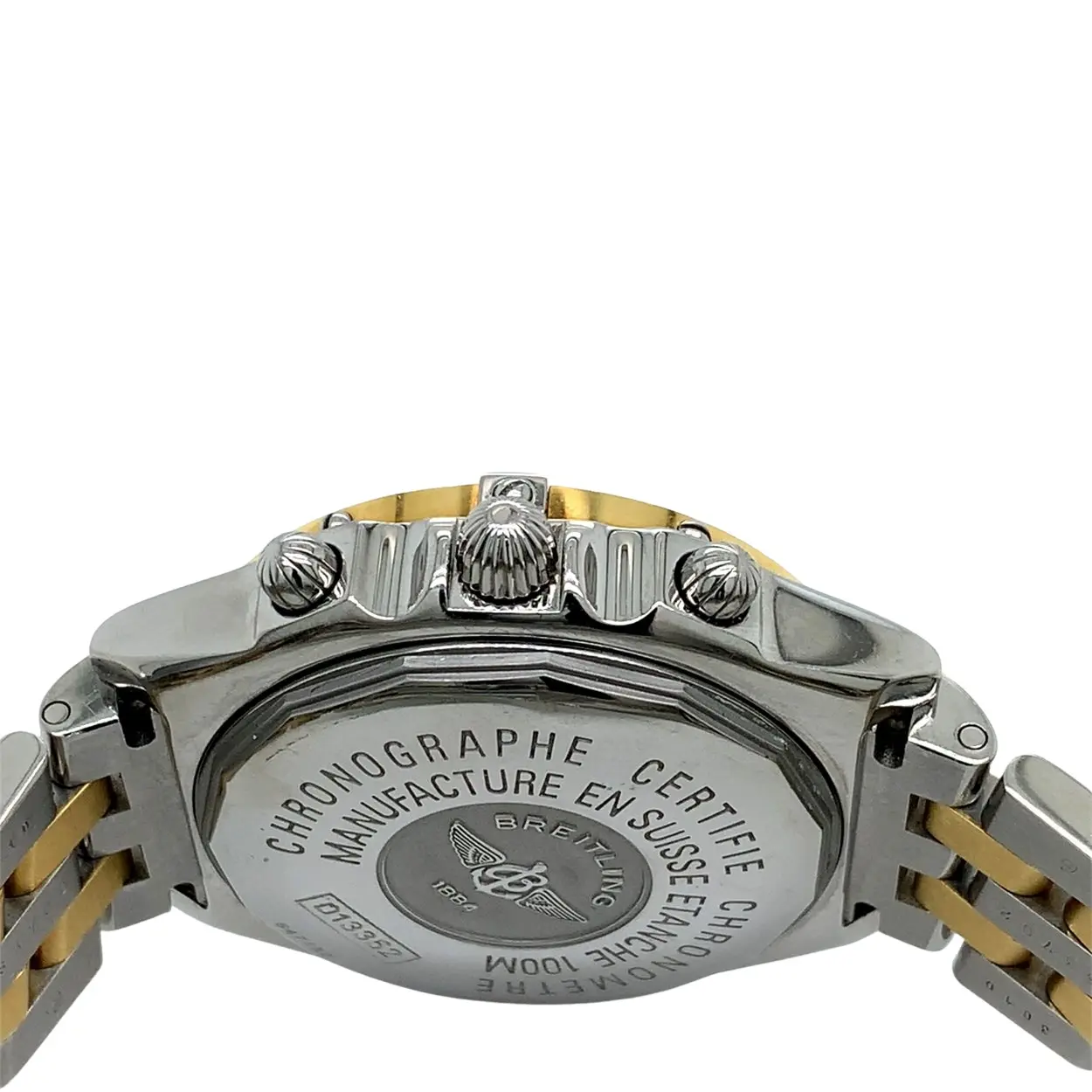 Breitling Chronomat D13352 39mm Yellow gold and stainless steel Black 5