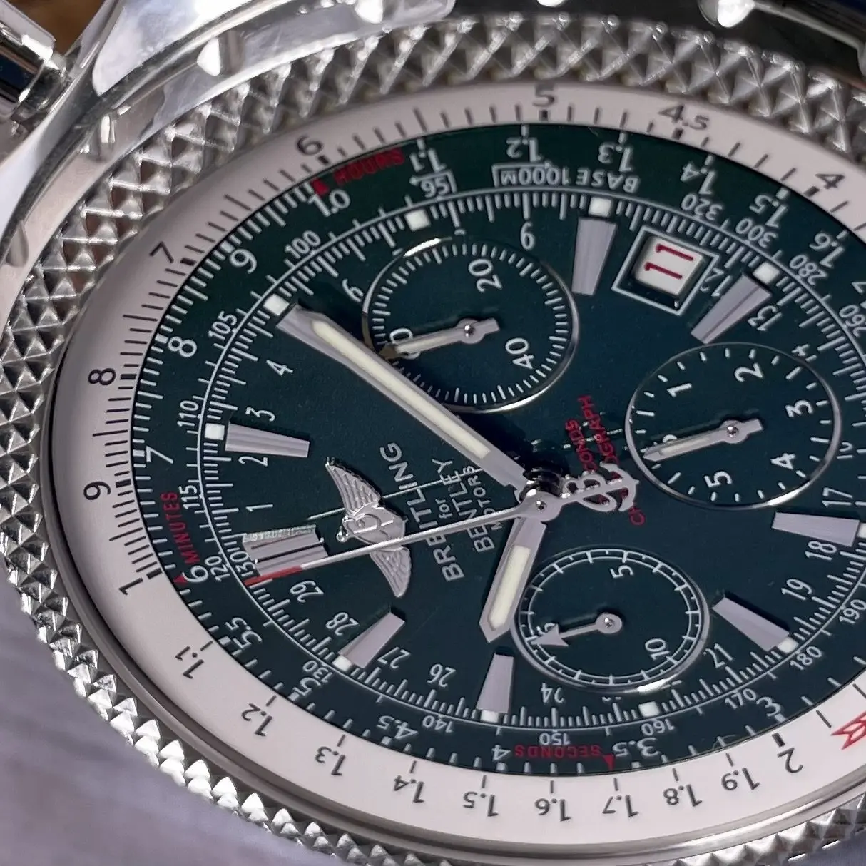 Breitling Bentley A25362 49mm Stainless steel Green 4