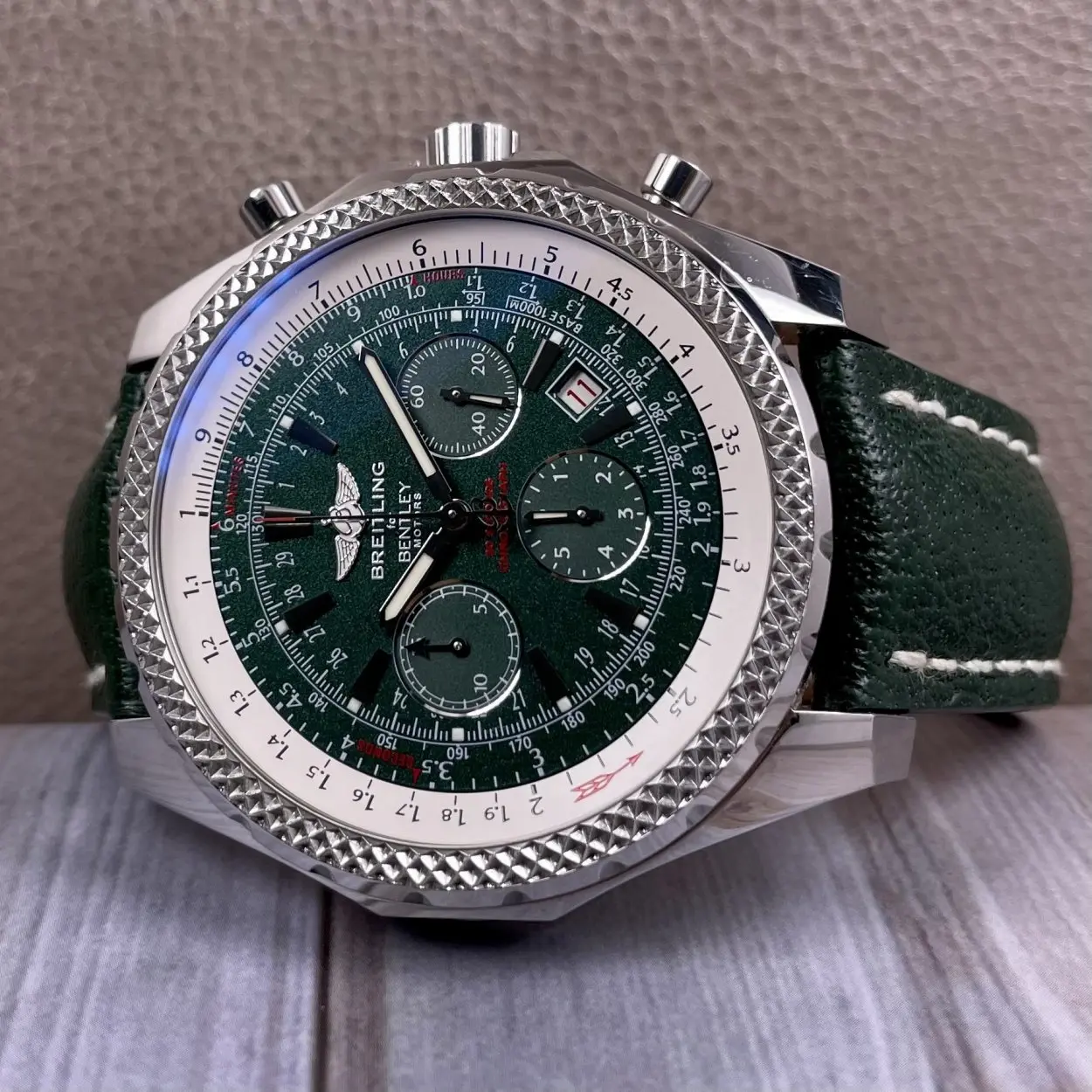Breitling Bentley A25362 49mm Stainless steel Green 5
