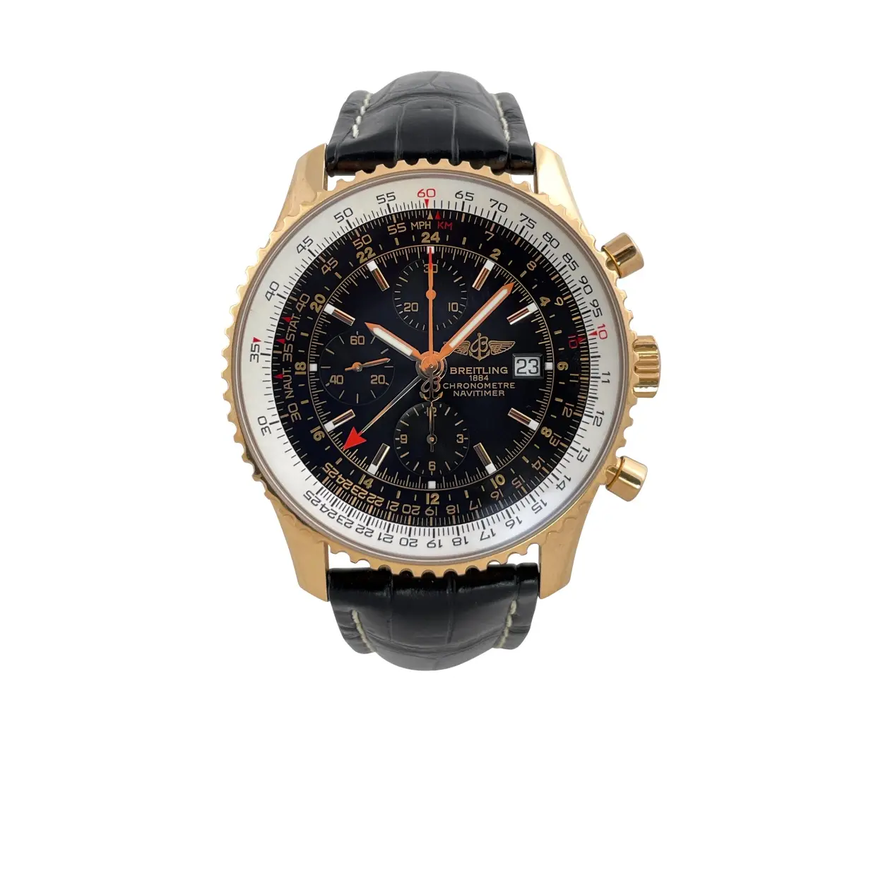 Breitling Navitimer R24322 46mm Rose gold Black