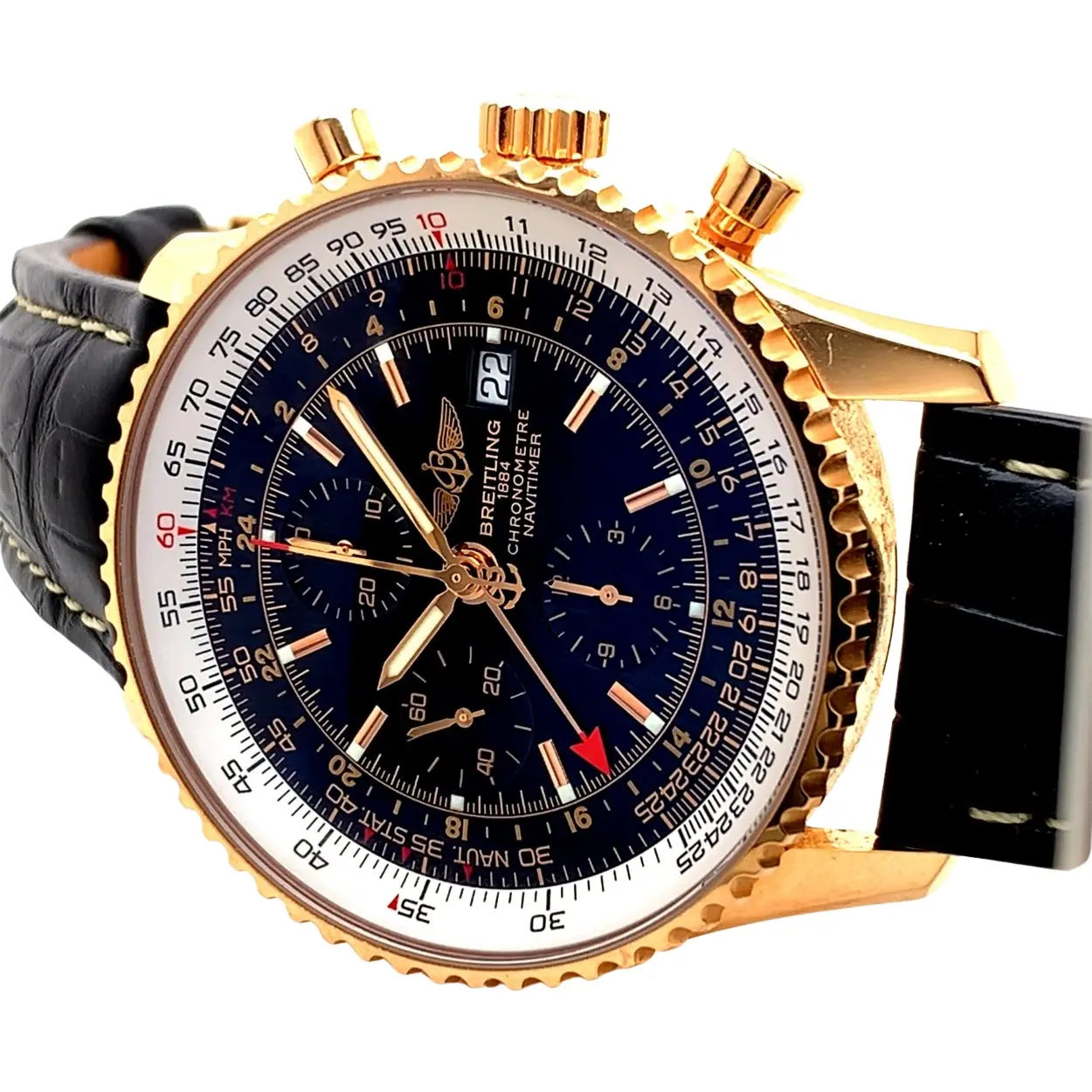 Breitling Navitimer R24322 46mm Rose gold Black 4