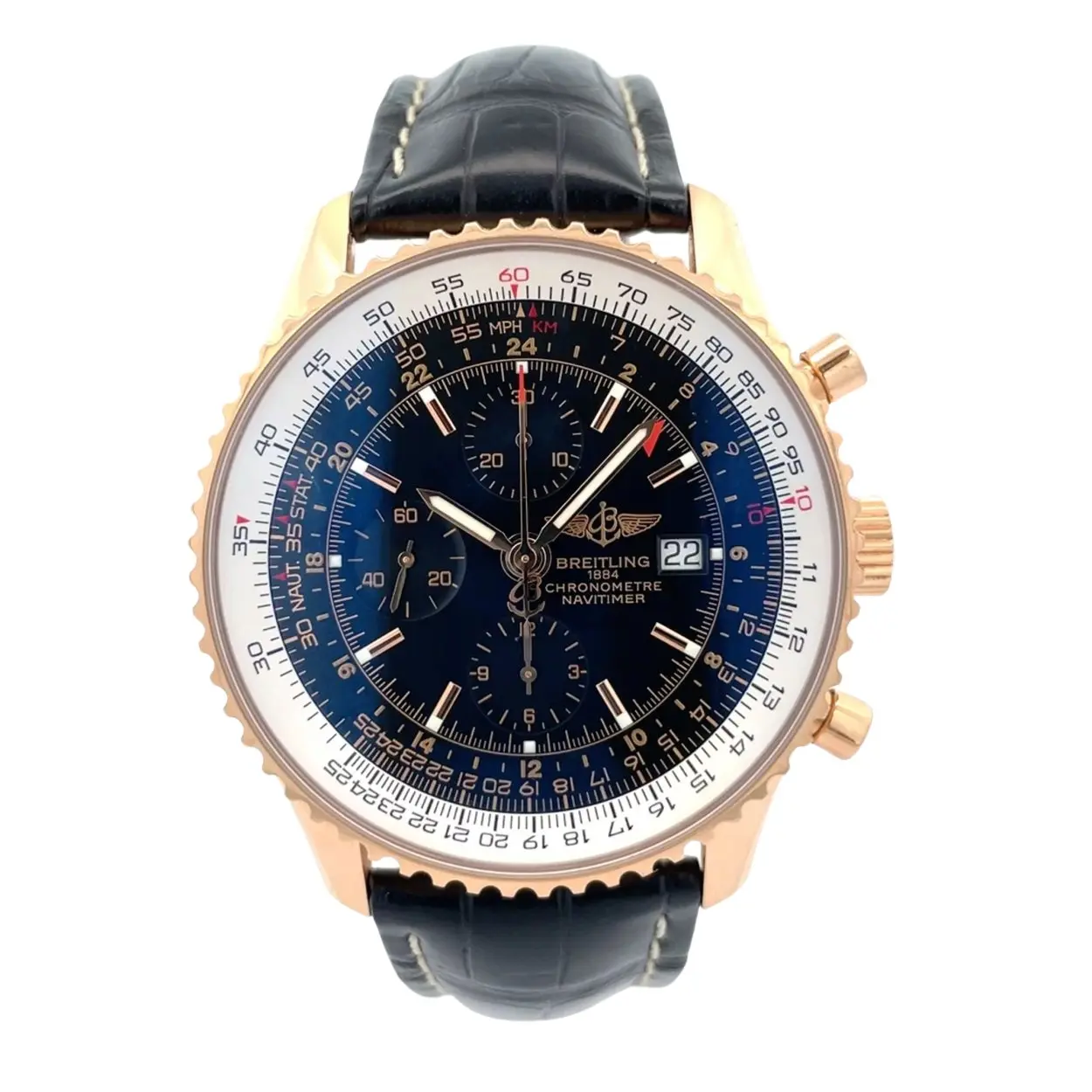 Breitling Navitimer R24322 46mm Rose gold Black 11