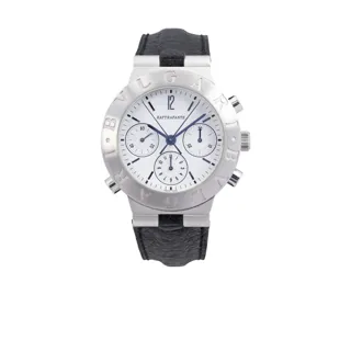 Bulgari Diagono Rattrapante CHW 40 GL White gold White