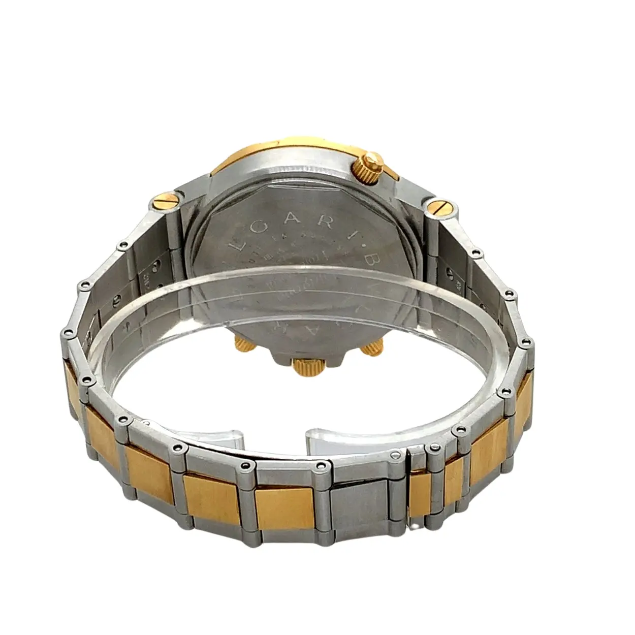 Bulgari Diagono Professional GMT GMT 40 SG 40mm Yellow gold and Stainless steel Anthracite 4