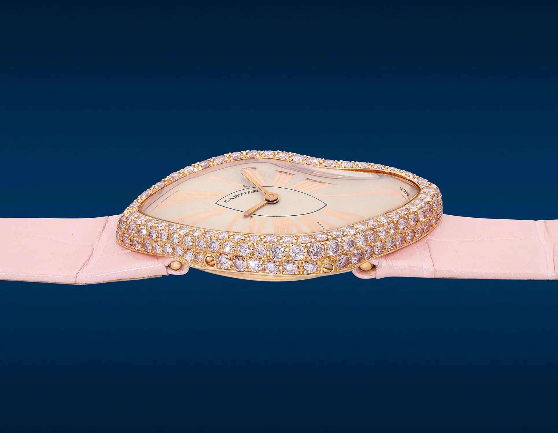 Cartier Crash 2463 23mm Rose gold and Diamond Rose 4