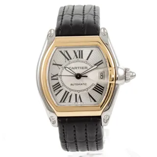 Cartier Roadster w62031y4 Stainless steel and 18k yellow gold Silver