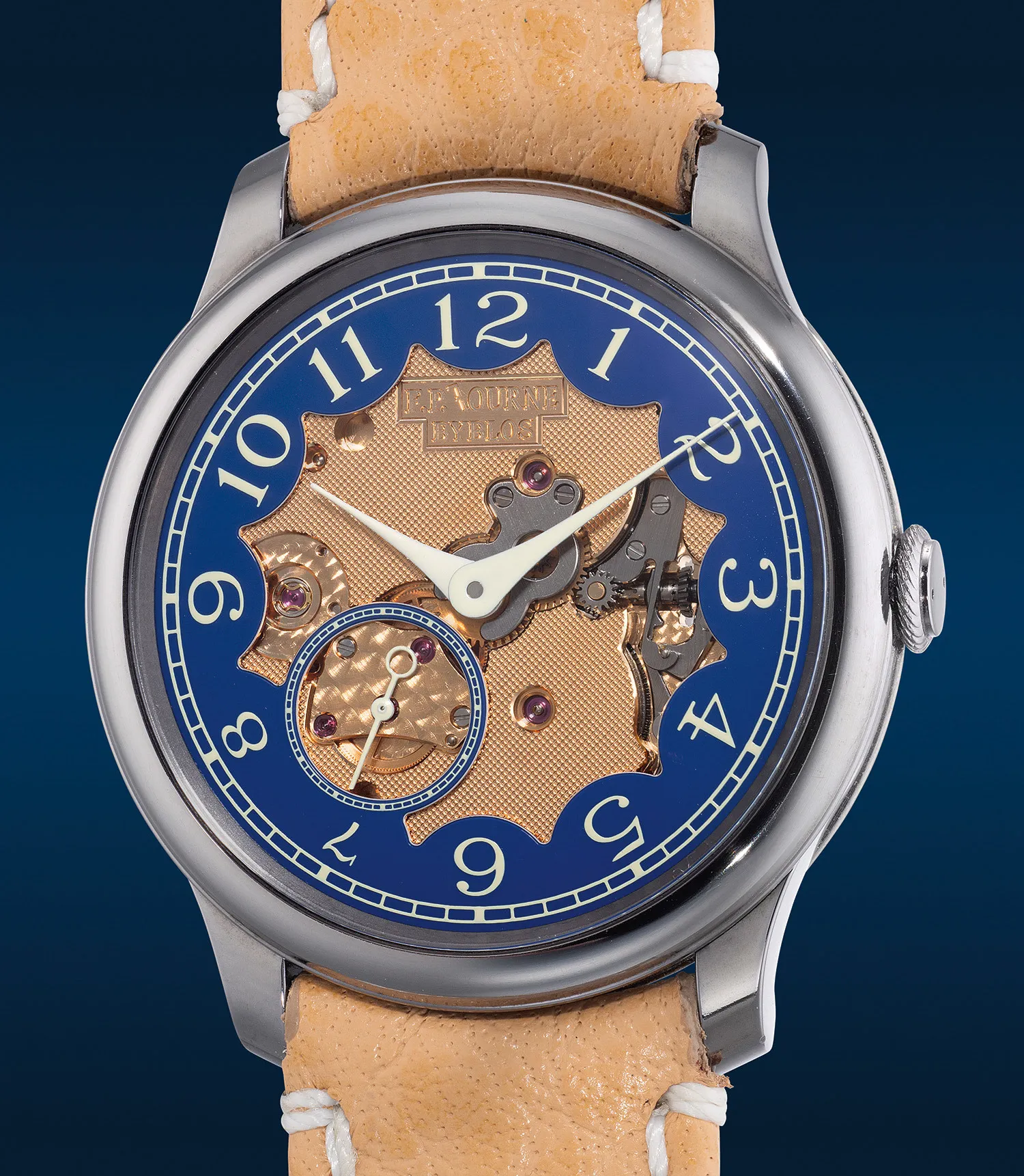 F.P. Journe Chronomètre Bleu Byblos 39mm Tantalum Semi-skeletonized