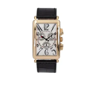 Franck Muller Long Island 1000 CC QZ Rose gold Silver