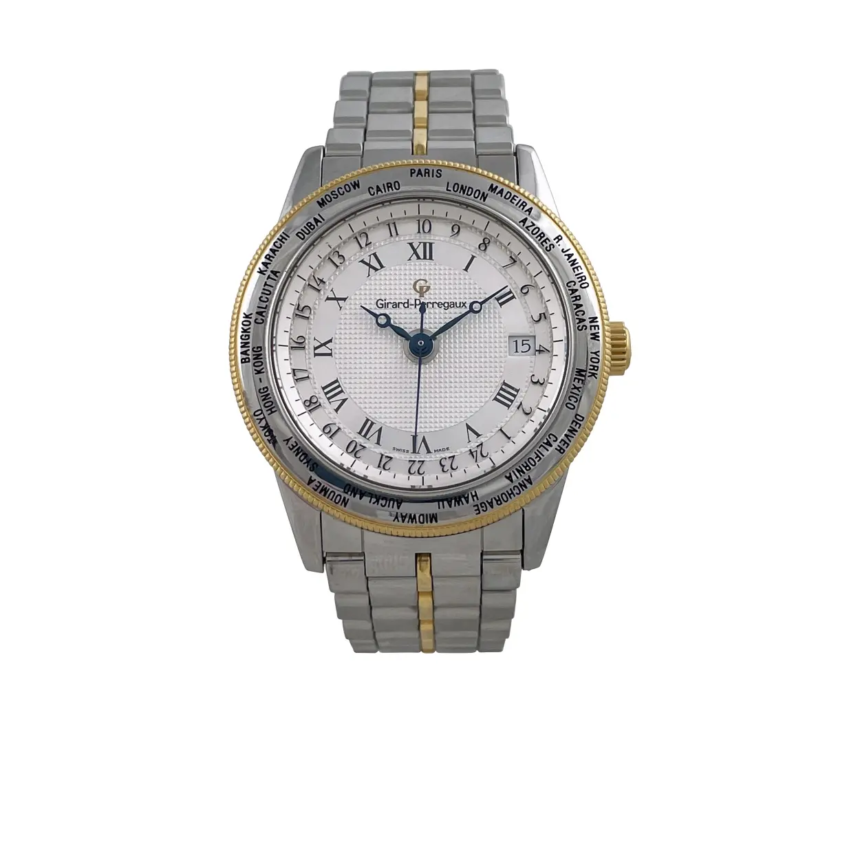 Girard-Perregaux GP90 1010 38mm Yellow gold and Stainless steel Two-tone Silver