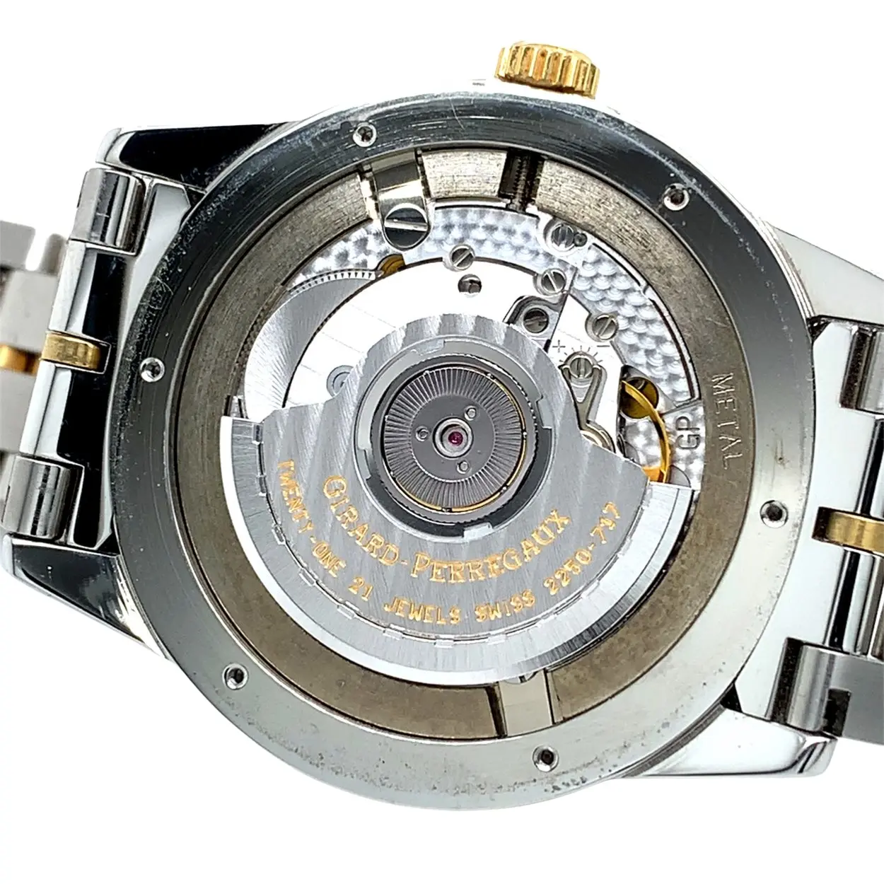 Girard-Perregaux GP90 1010 38mm Yellow gold and Stainless steel Two-tone Silver 12