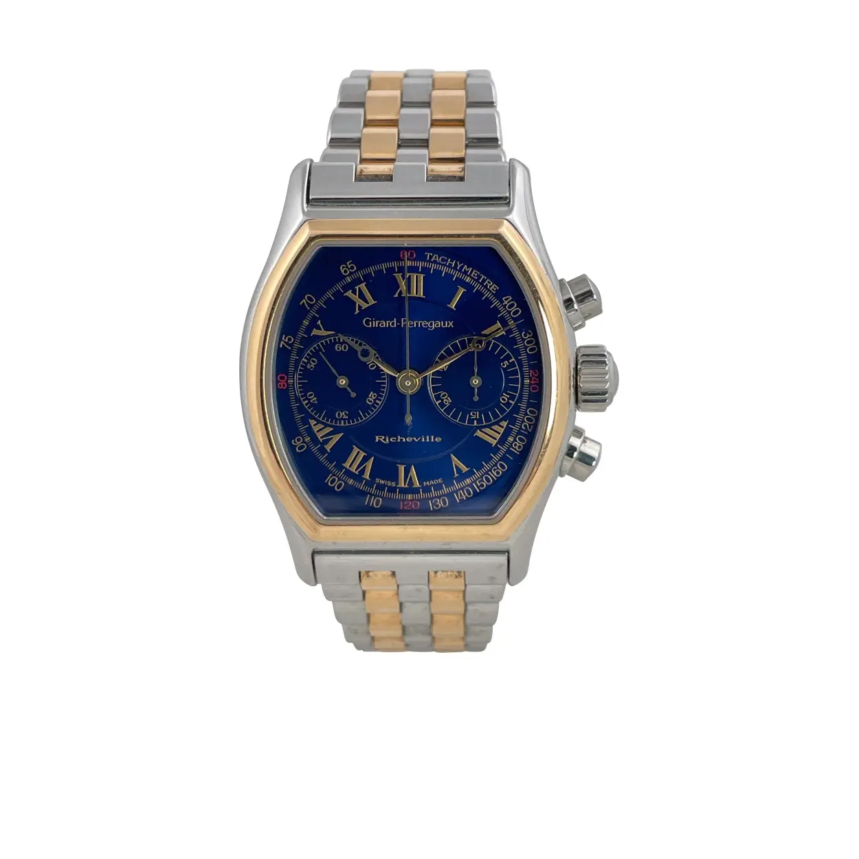 Girard-Perregaux Richeville 2710 35mm Rose gold and Stainless steel Blue