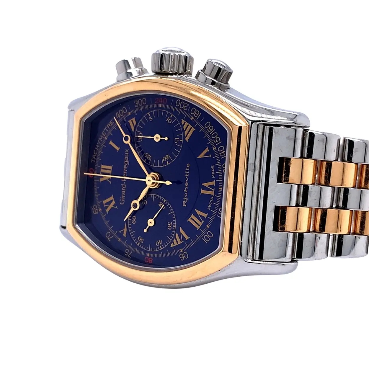 Girard-Perregaux Richeville 2710 35mm Rose gold and Stainless steel Blue 1