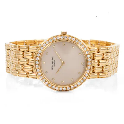 Patek Philippe Calatrava 3914/1 32mm 18ct yellow gold and Diamond Ivory 2