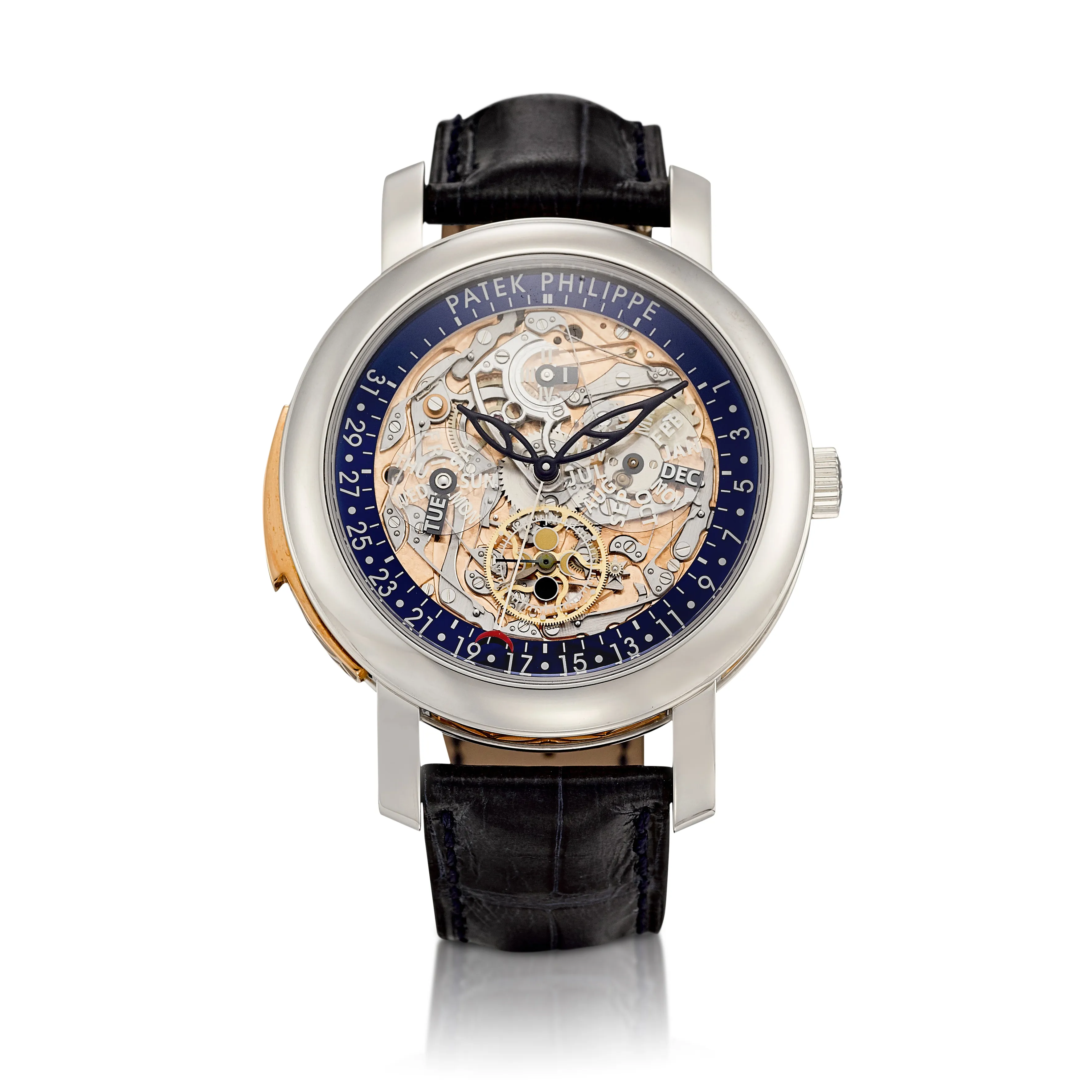 Patek Philippe Perpetual Calendar 5104 43mm Platinum Semi-skeletonized