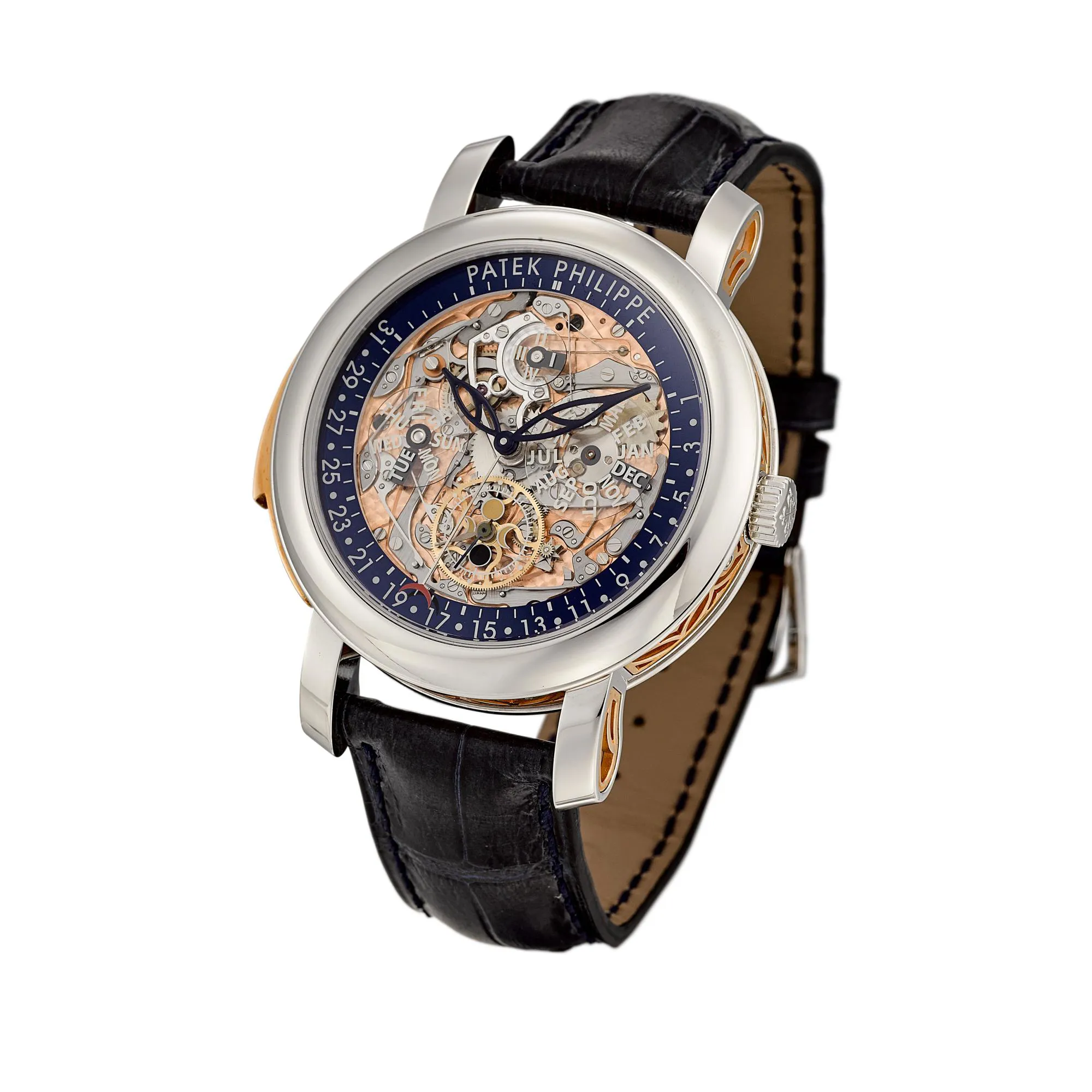 Patek Philippe Perpetual Calendar 5104 43mm Platinum Semi-skeletonized 5