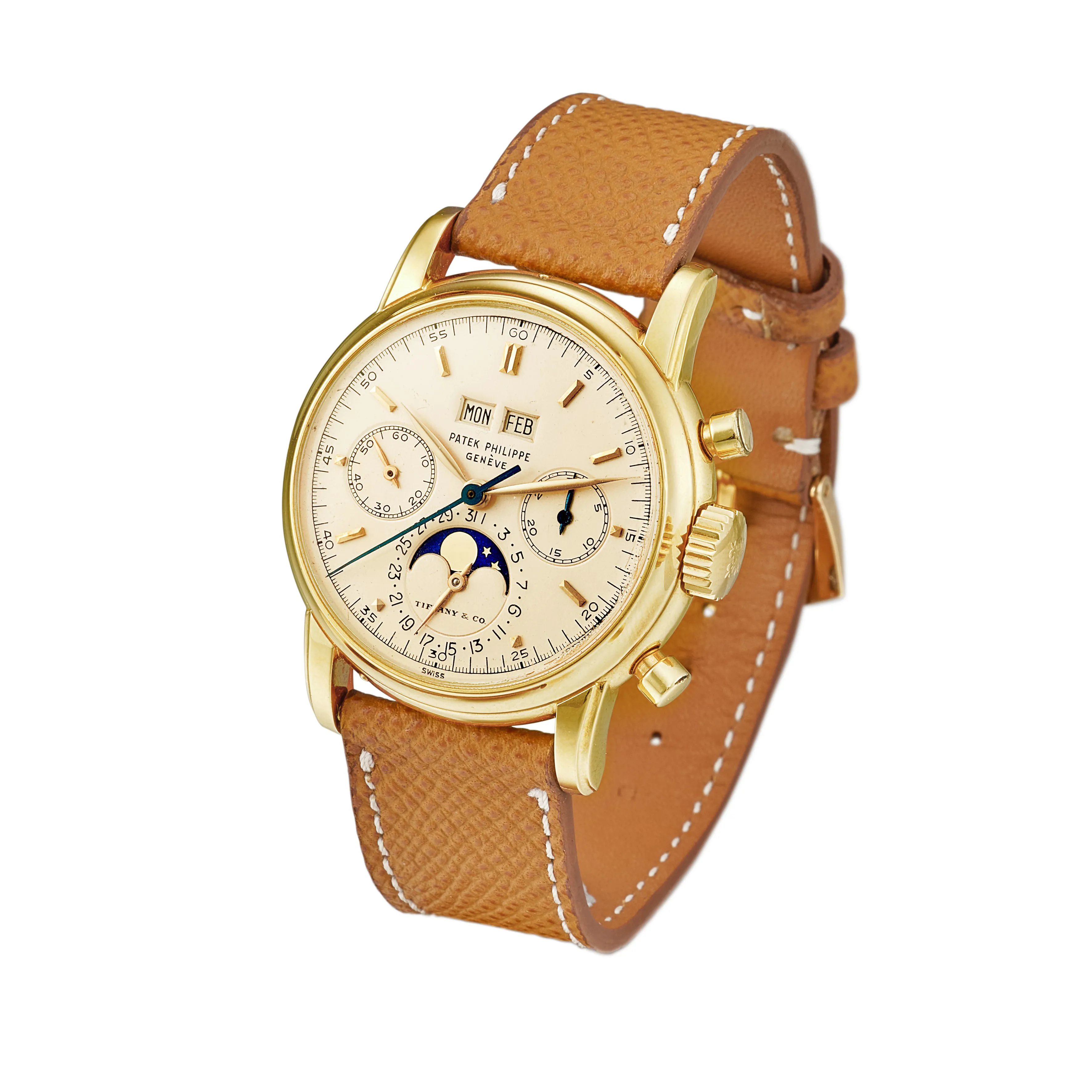 Patek Philippe Perpetual Calendar Chronograph 2499 37mm Yellow gold Silver 6