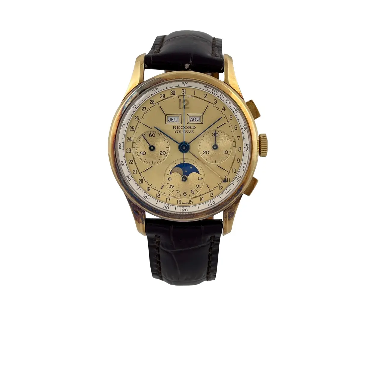 Record Watch Company Datofix Triple Calendar