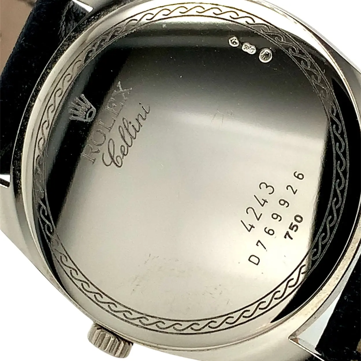 Rolex Cellini Danaos 4243/9-BIC 38mm Rose gold and White gold Black 8