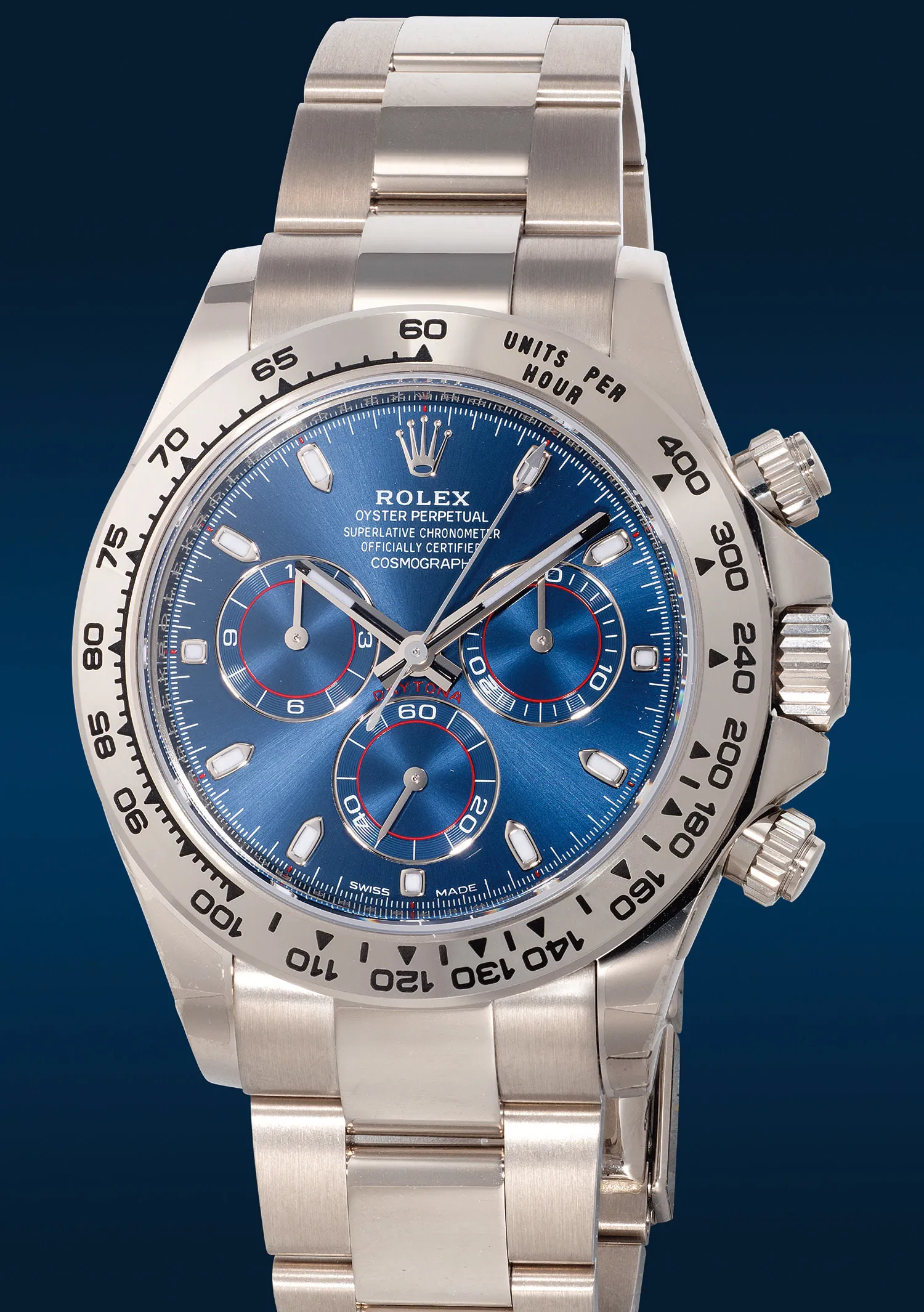 Rolex Daytona 116509 40mm White gold Blue