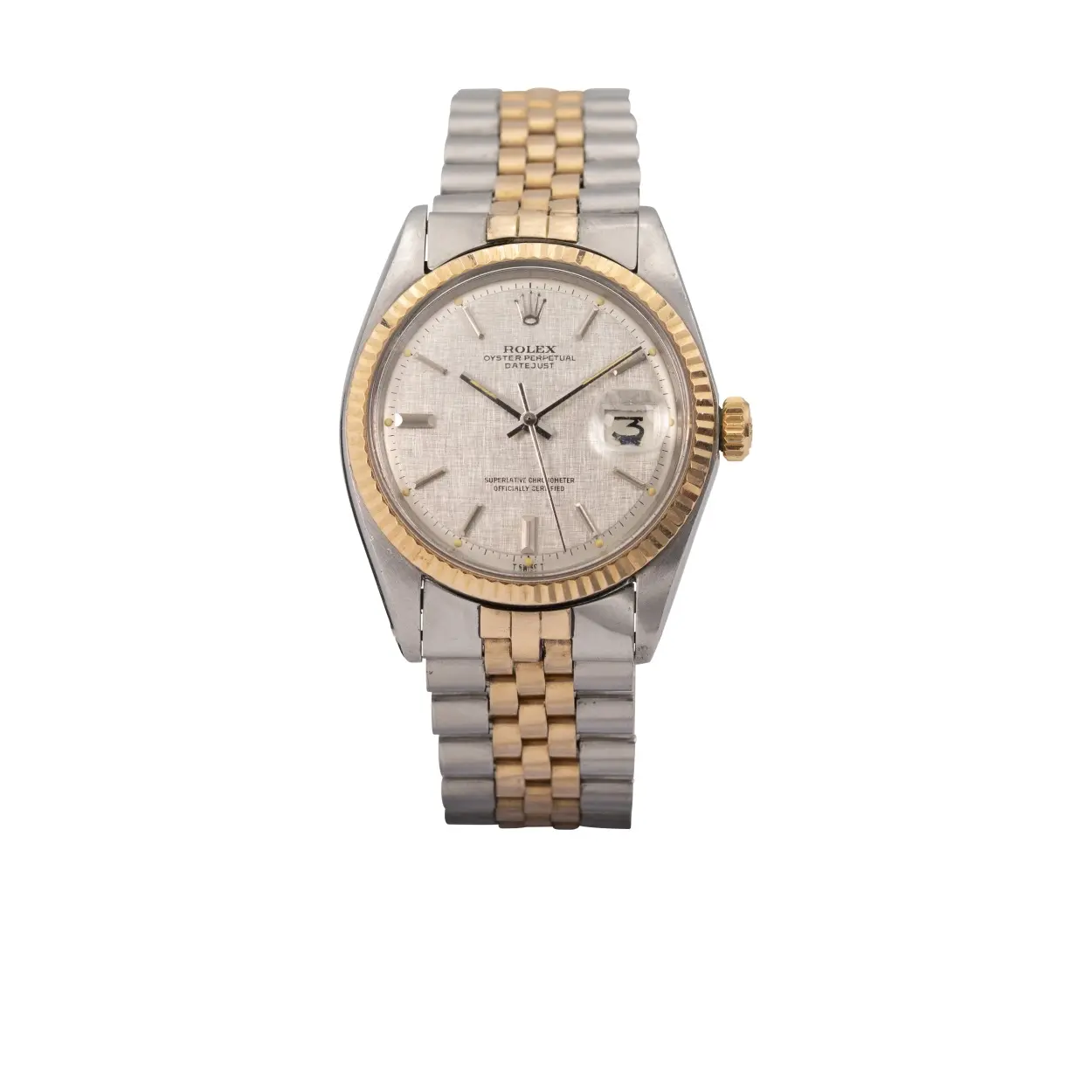 Rolex Datejust 1601 36mm Steel and rose gold Silver