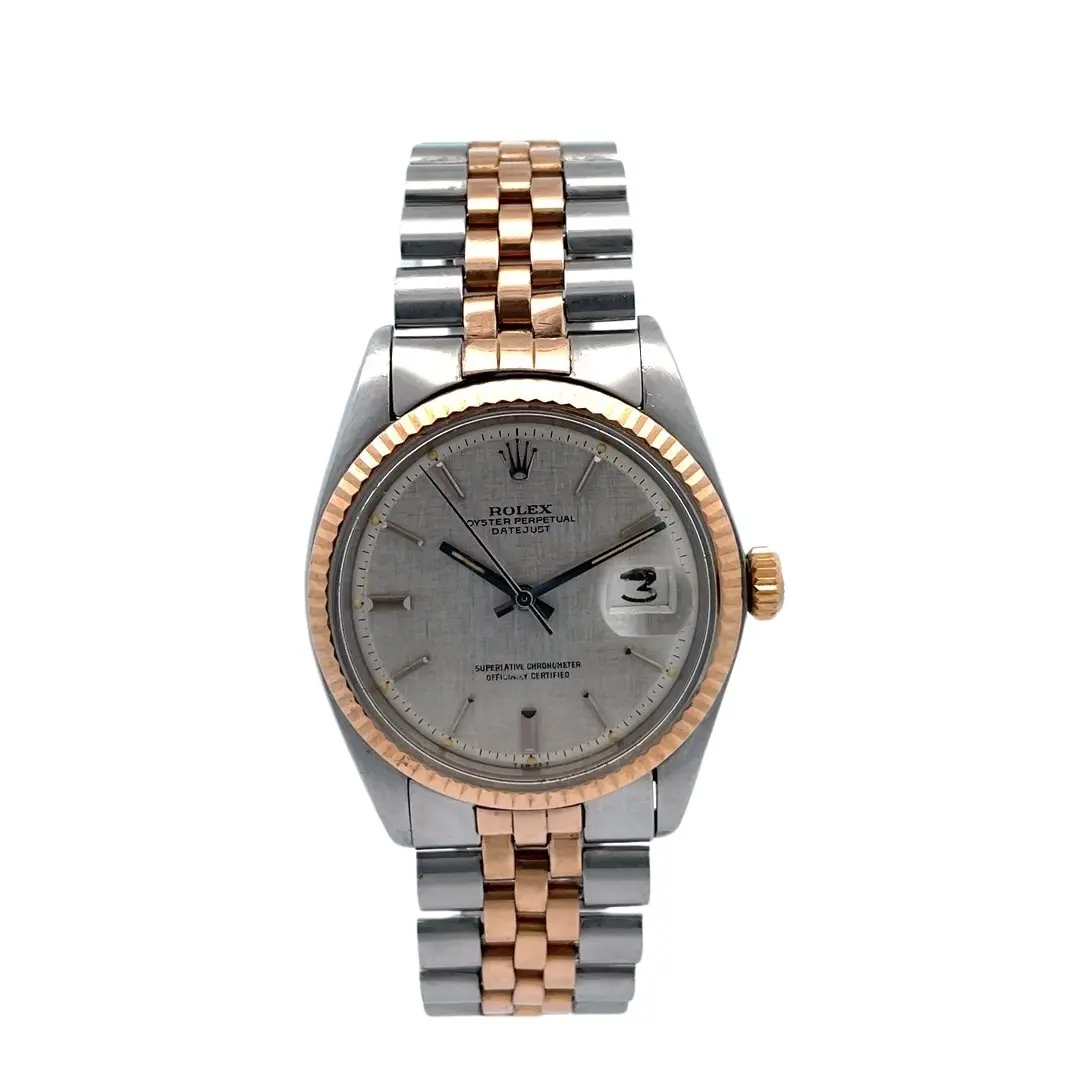 Rolex Datejust 1601 36mm Steel and rose gold Silver 3