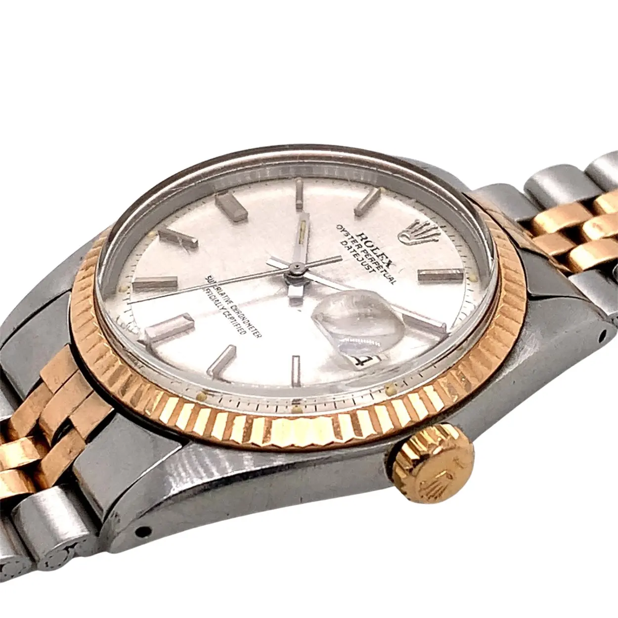 Rolex Datejust 1601 36mm Steel and rose gold Silver 9