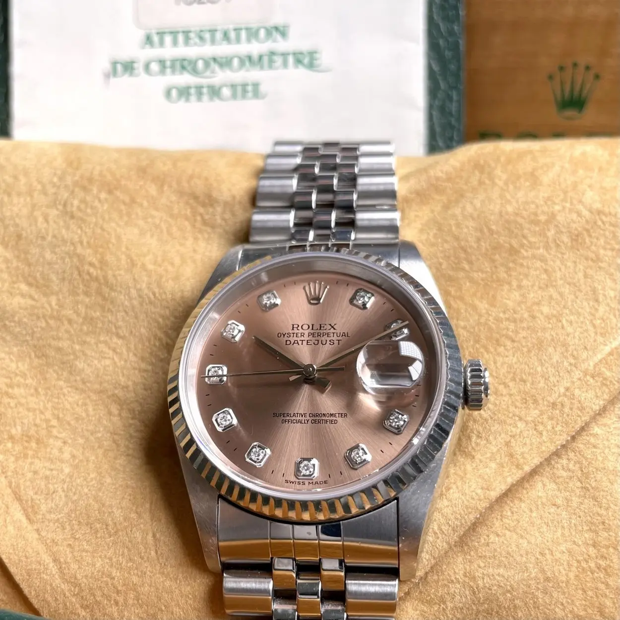 Rolex Datejust 36 16234 36mm Stainless steel Salmon 3