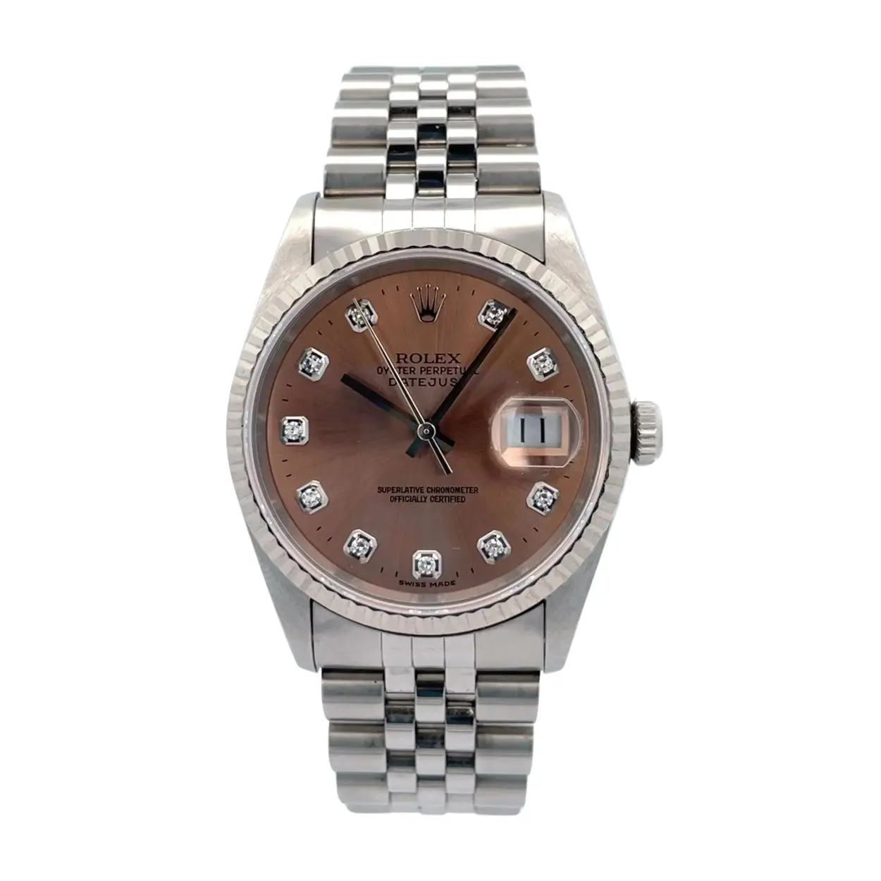 Rolex Datejust 36 16234 36mm Stainless steel Salmon 26