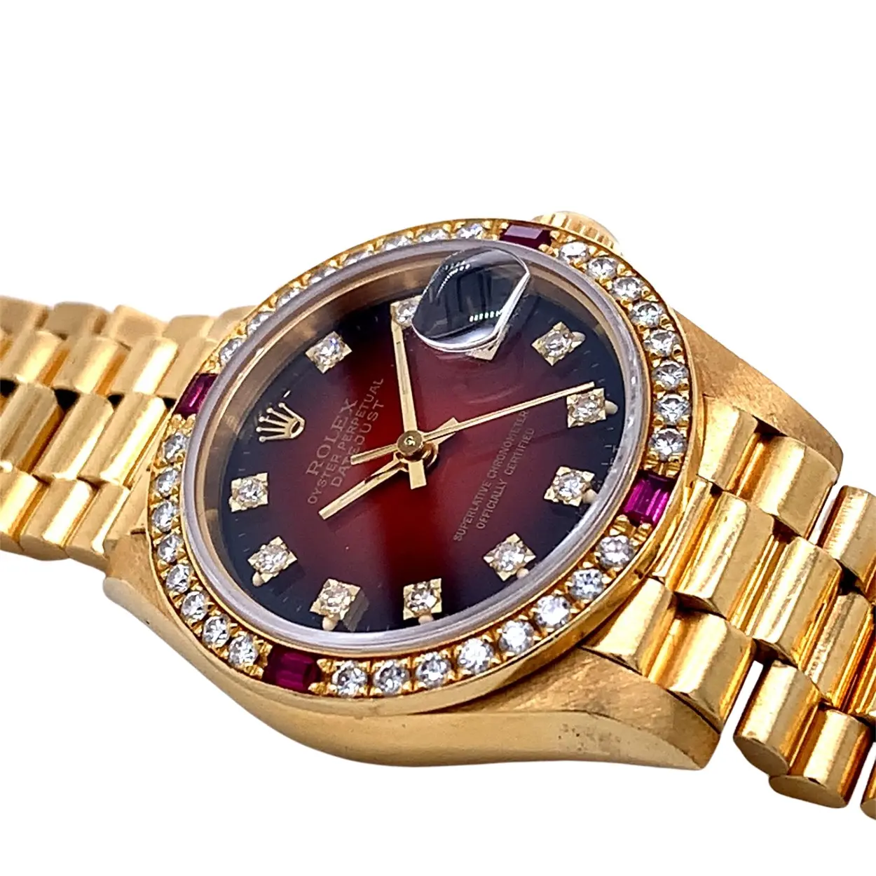 Rolex Lady-Datejust 69068 26mm Yellow gold Red 9