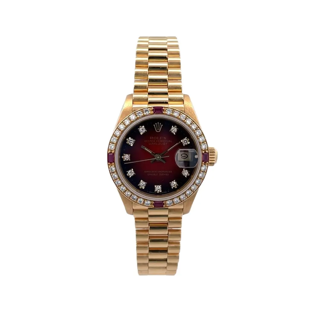 Rolex Lady-Datejust 69068 26mm Yellow gold Red 16