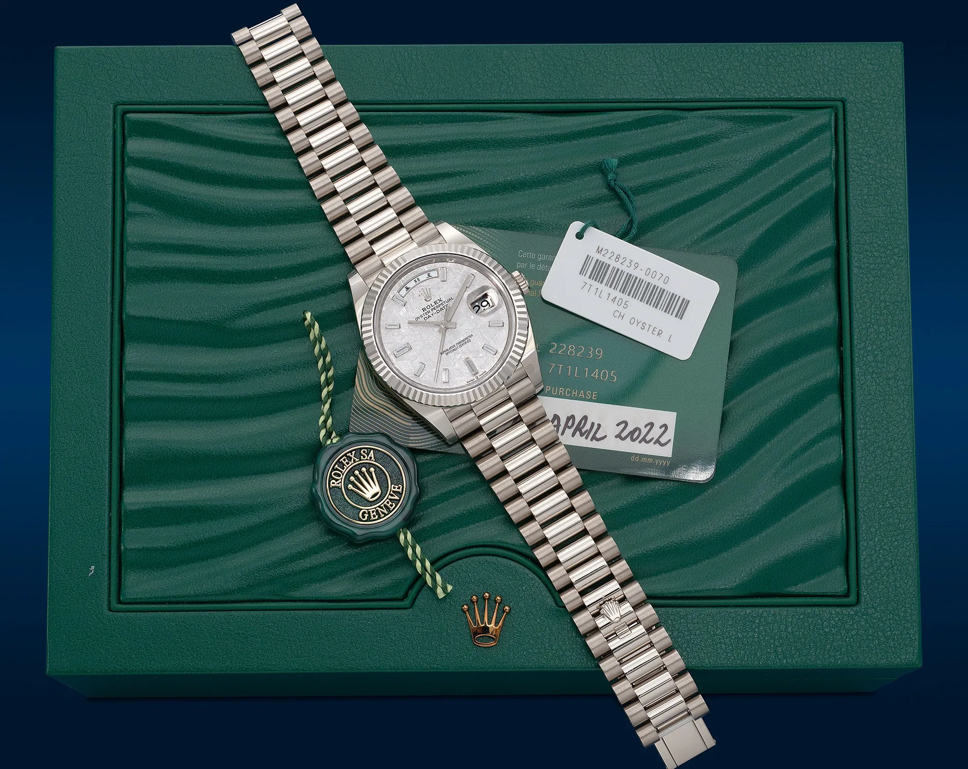 Rolex Day-Date 40 228239 40mm White gold Meteorite 1