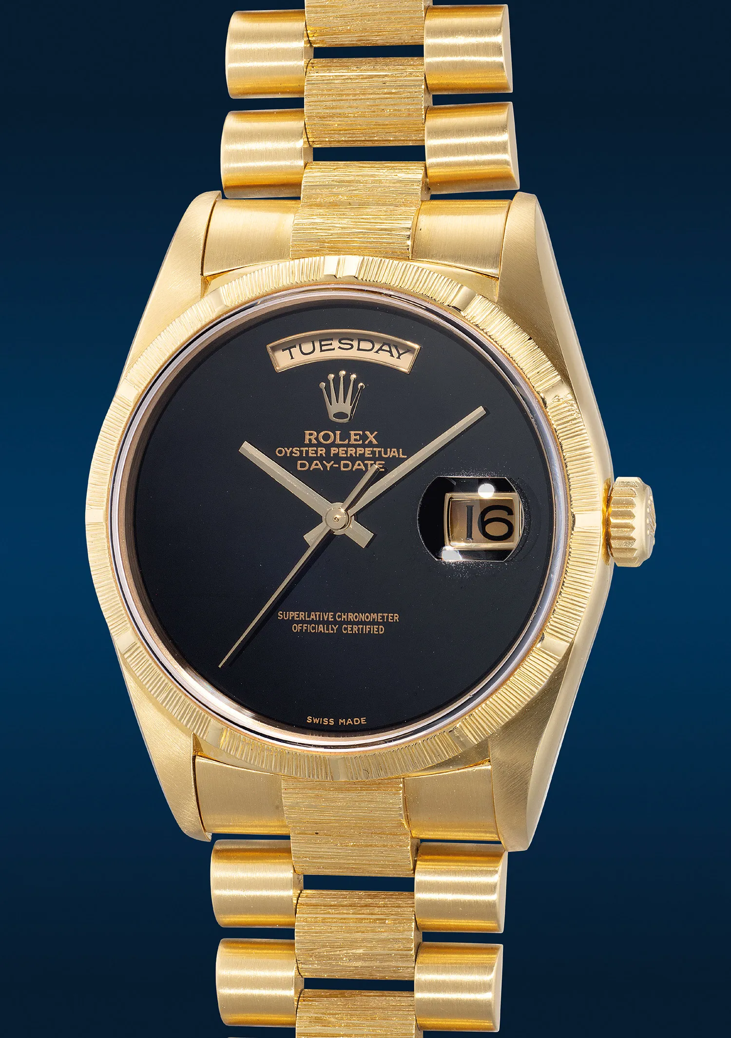 Rolex Day-Date 36 18248 36mm Yellow gold Onyx