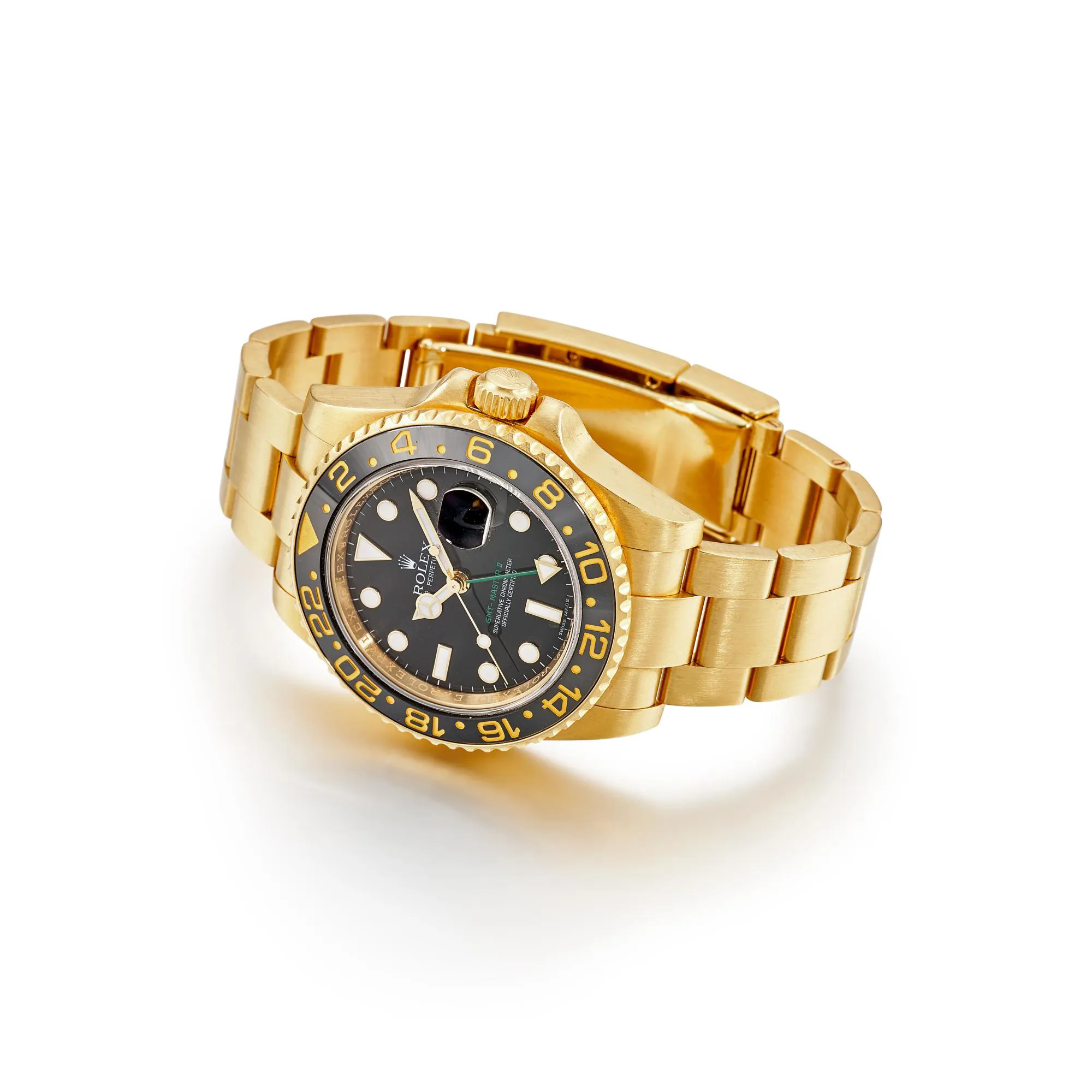 Rolex GMT-Master II 116718 40mm Yellow gold Black 2