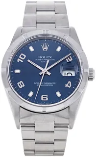 Rolex Oyster Perpetual Date 15210 Stainless steel Blue