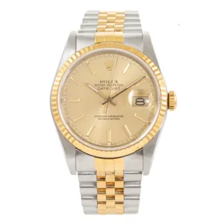 Rolex Datejust 36 16233 Stainless steel and 18ct yellow gold Golden