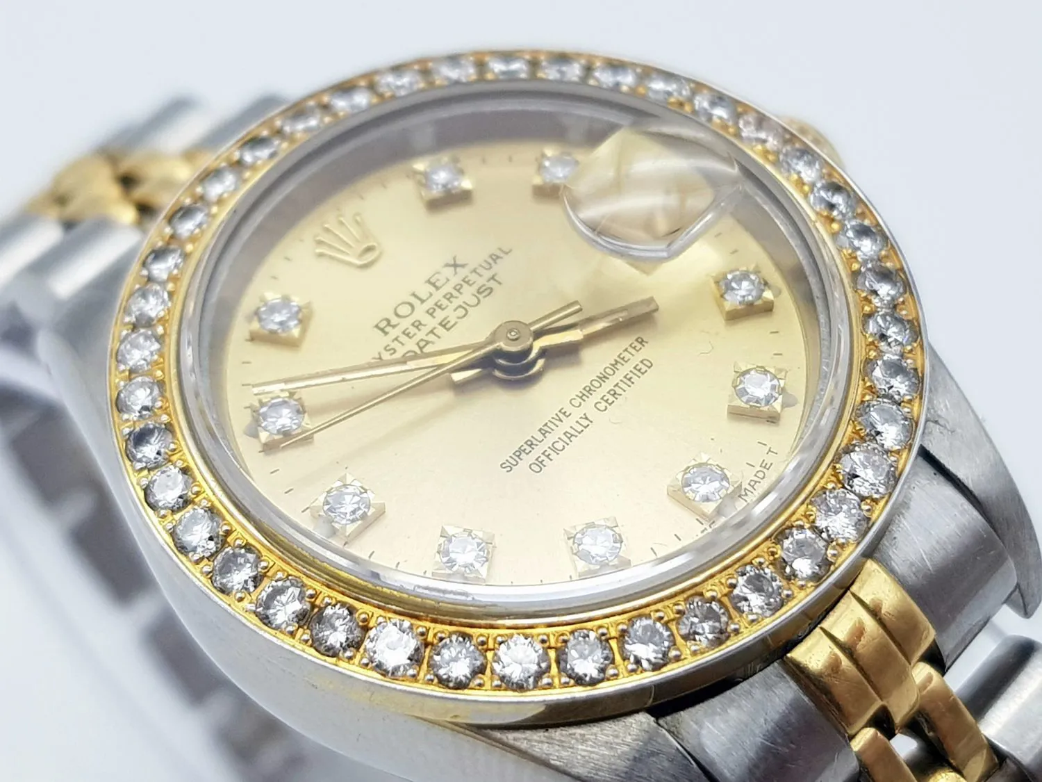 Rolex Datejust 26mm Diamond Gold 3