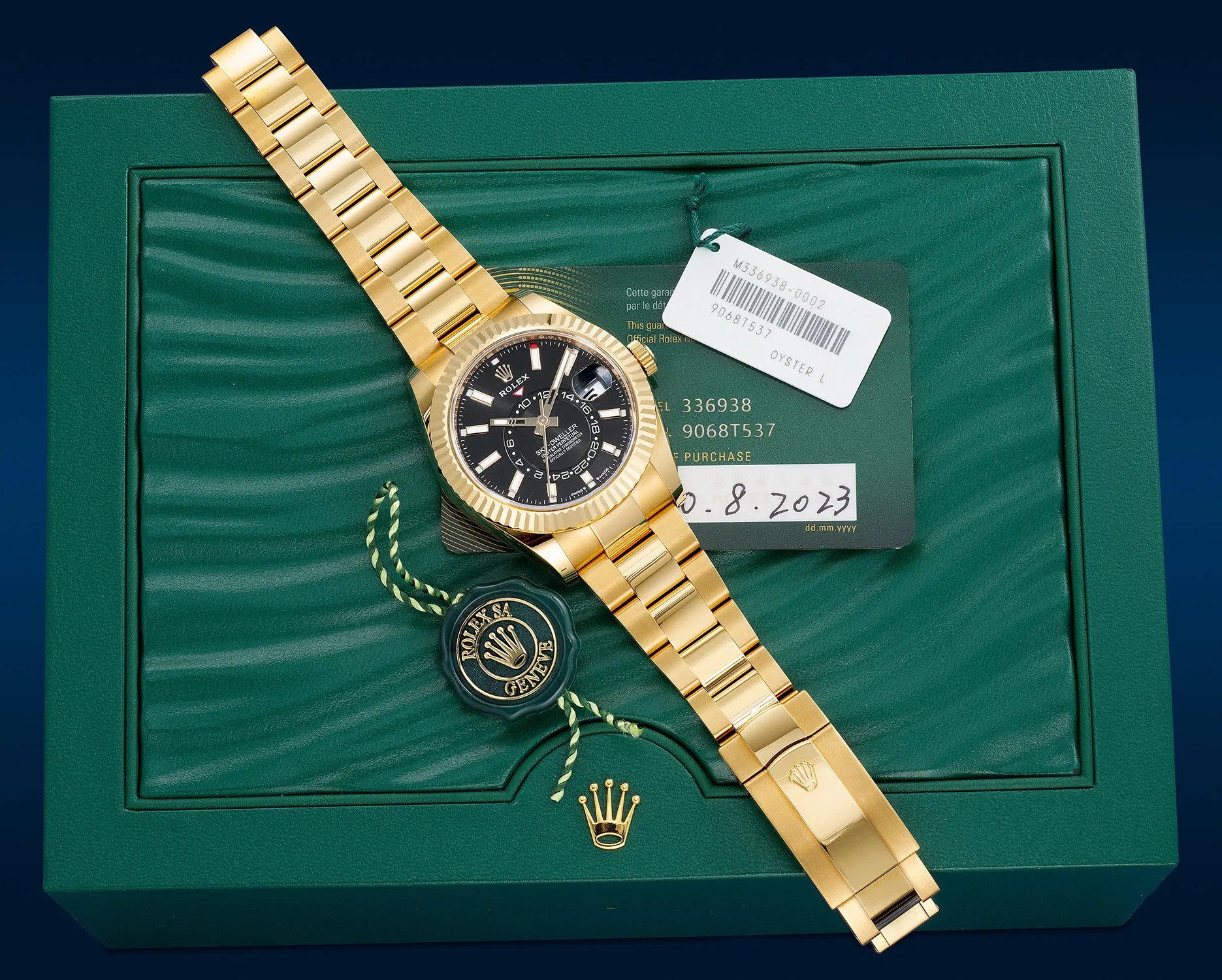 Rolex Sky-Dweller 336938 42mm Yellow gold Black 1