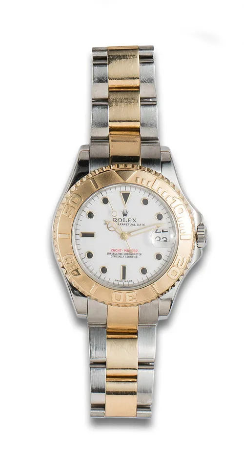 Rolex Yacht-Master 168623 35mm Yellow gold and Stainless steel White