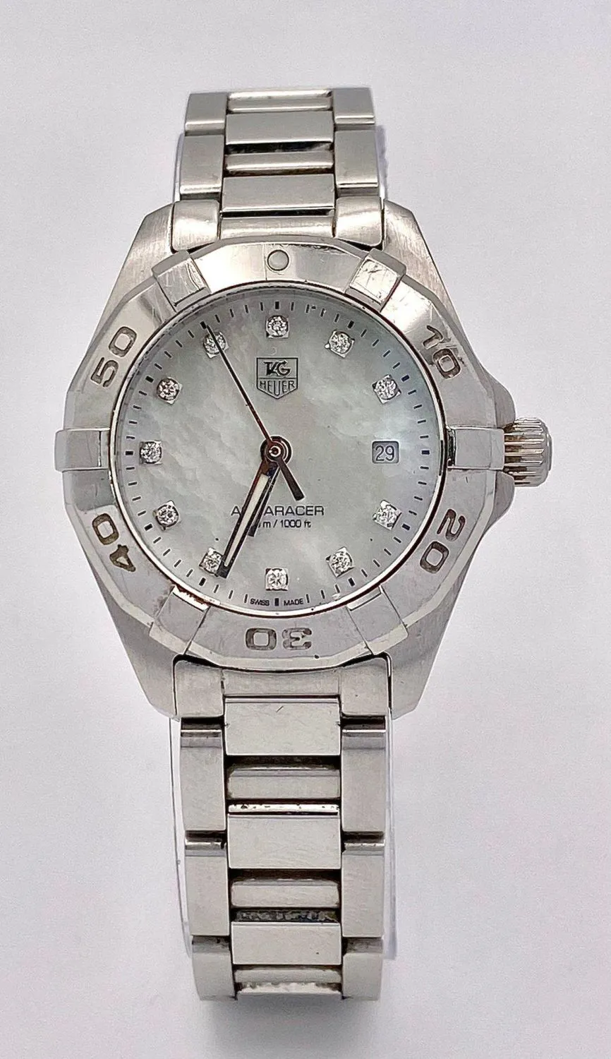 TAG Heuer Aquaracer Lady 13869 28mm Stainless steel Mother-of-pearl
