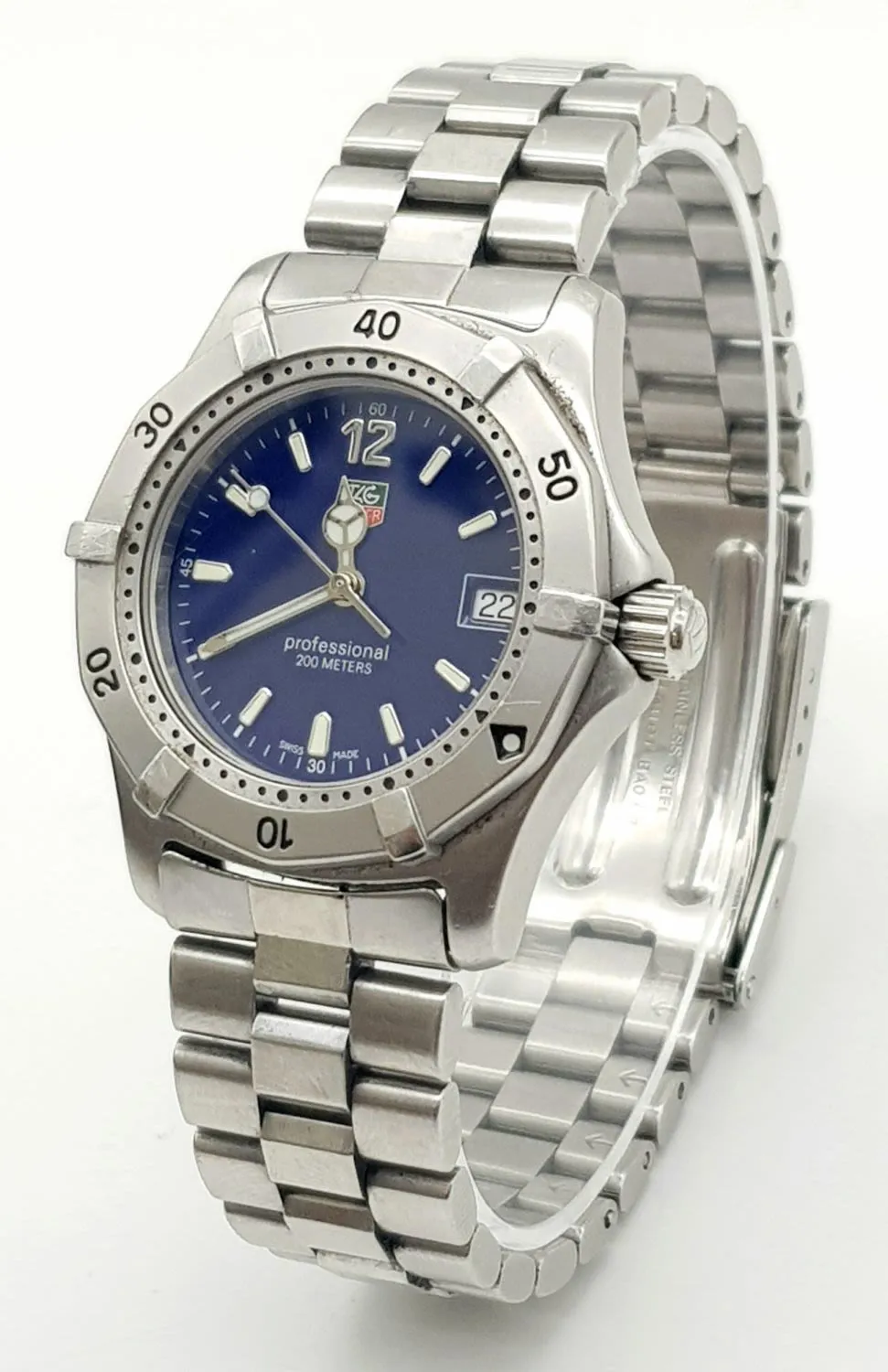 TAG Heuer Professional 32mm Stainless steel Blue