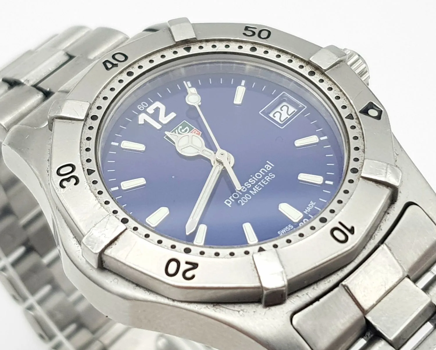 TAG Heuer Professional 32mm Stainless steel Blue 2